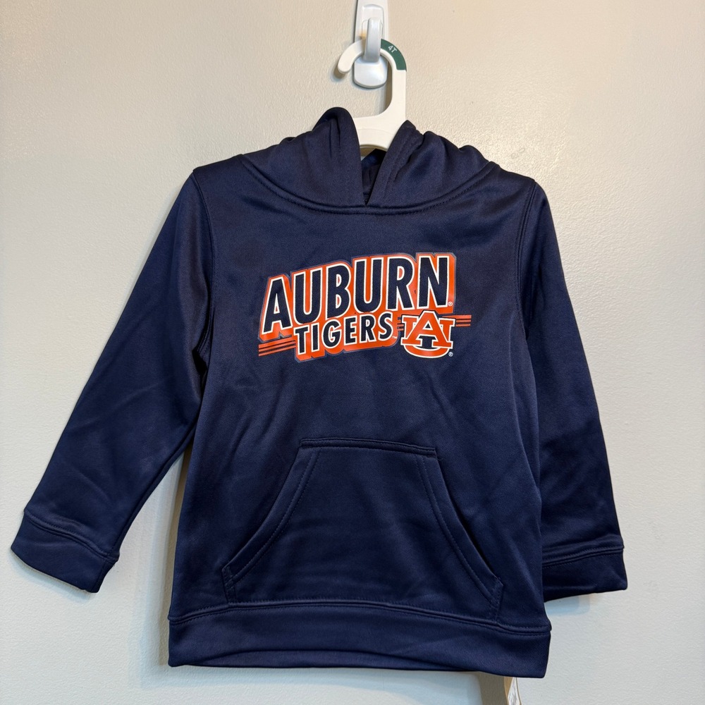Rivalry Threads Auburn Tigers Navy Blue Hooded Sweatshirt Toddler Size 4T NWT